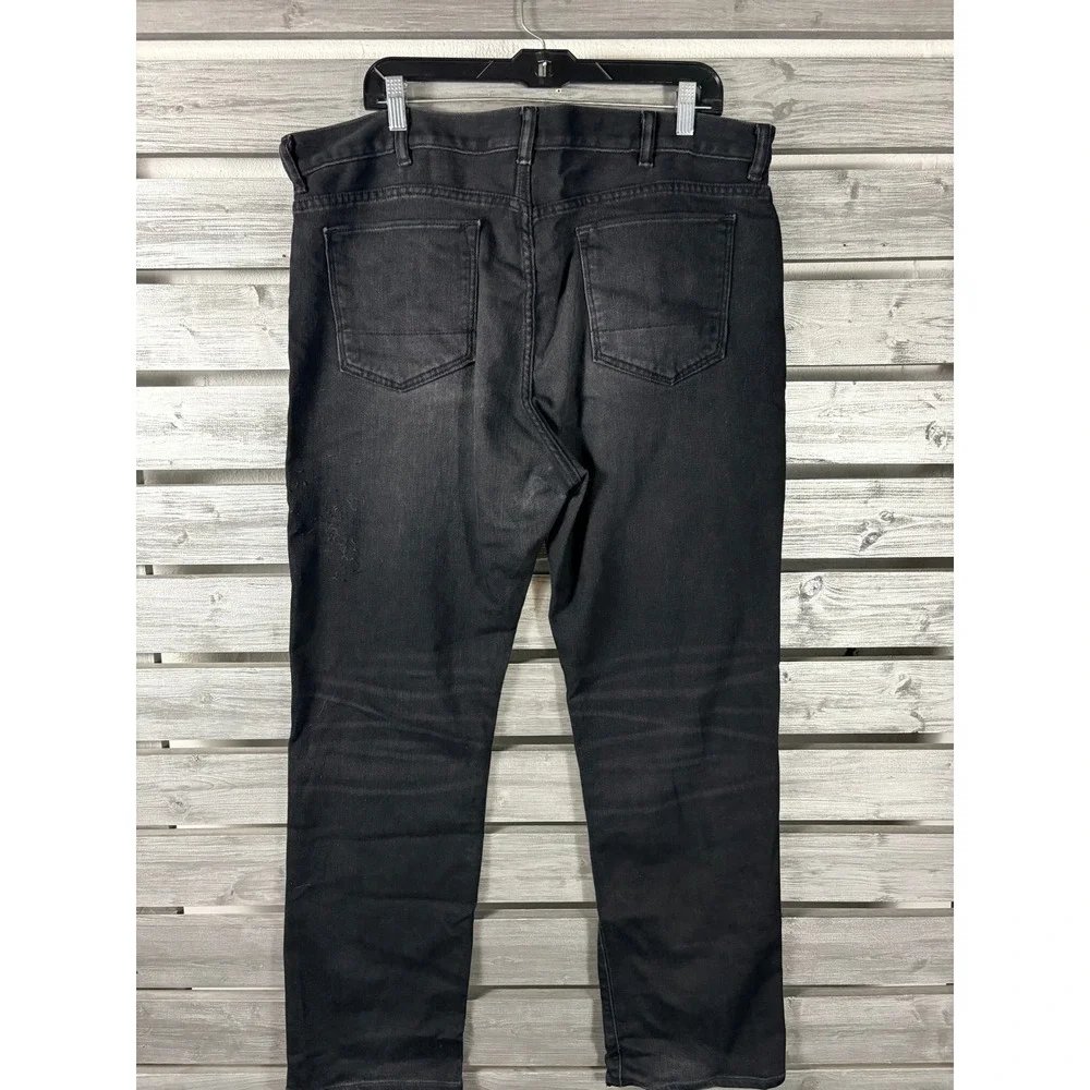 Banana Republic The Traveler Slim Fit Jeans Mens 38x32 Black Faded Stretch Denim